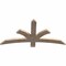 Ekena Millwork Davenport Smooth Timber Gable Bracket, Douglas Fir, 48"W x 24"H x 1 1/2"D x 3 1/2"F, 12/12 Pitch GBW048X24X0204DAV00SDF - alternate 3
